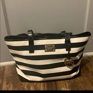 Michael Kors black and white purse